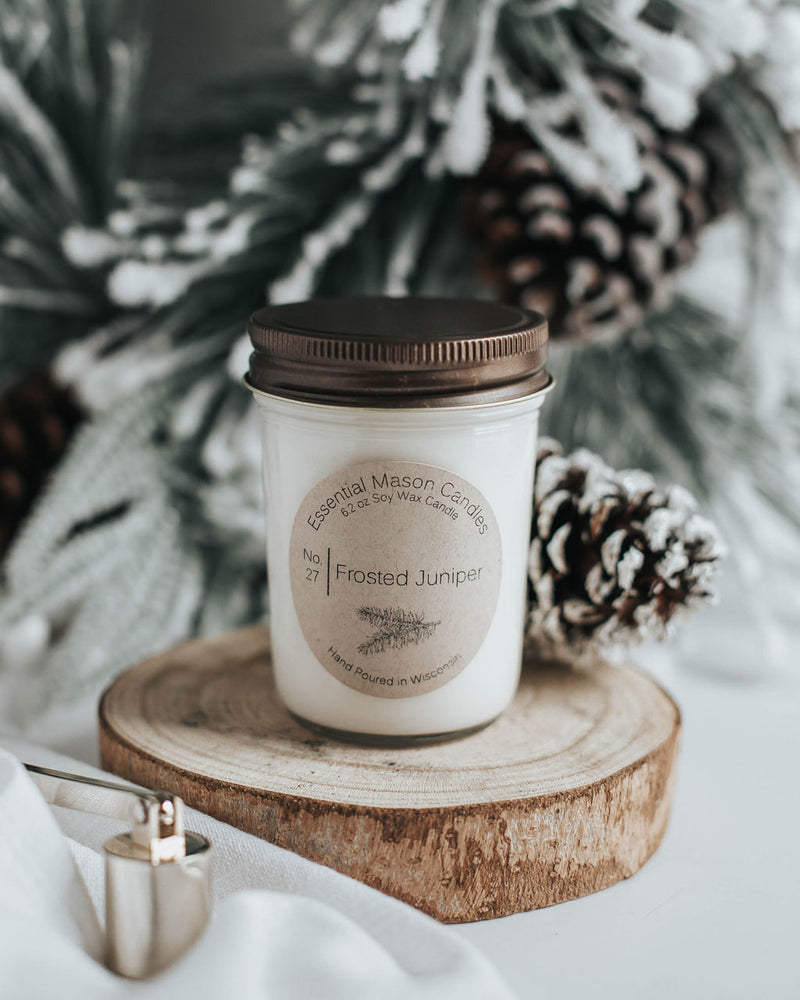 Frosted Juniper Soy Candle - 6.2 oz