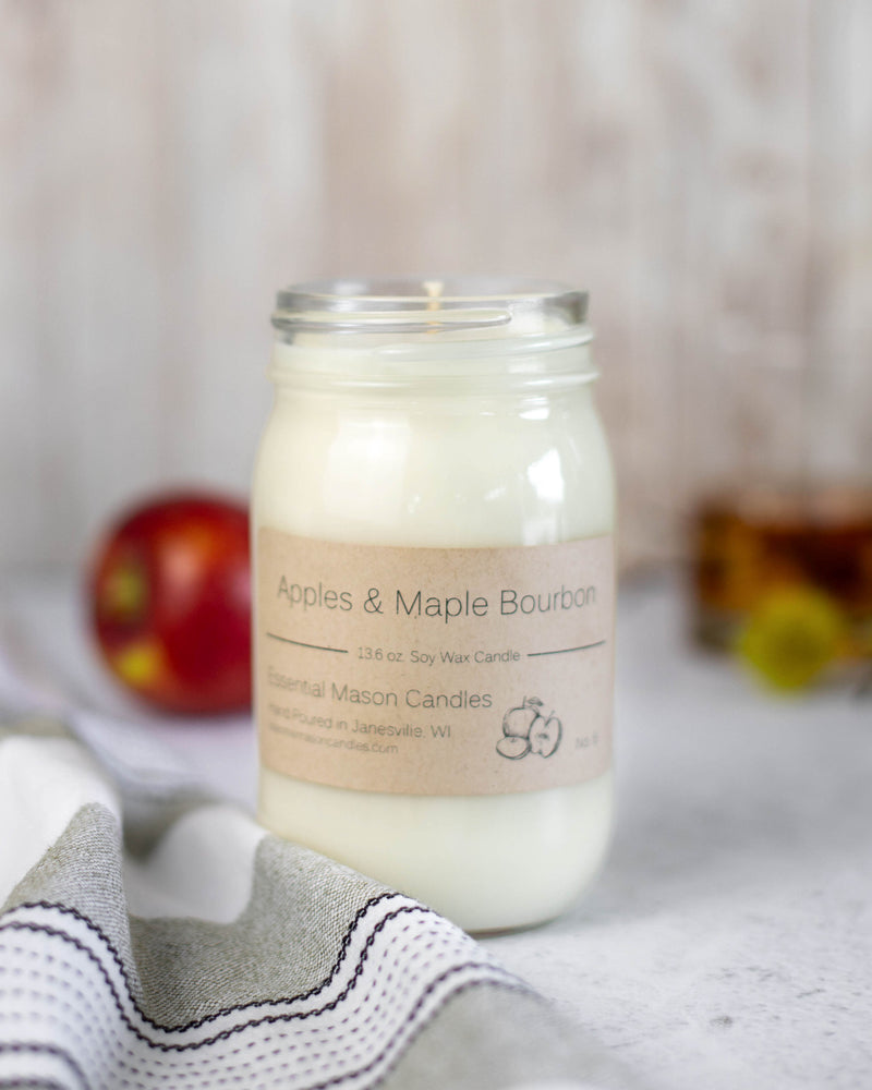 Apples & Maple Bourbon Soy Candle - 13.6 oz