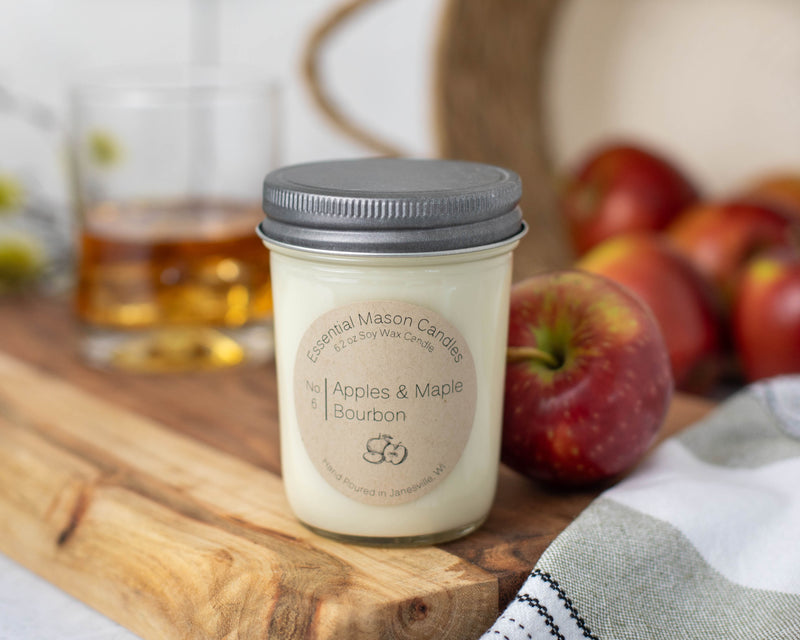 Apples & Maple Bourbon Soy Candle - 6.2 oz