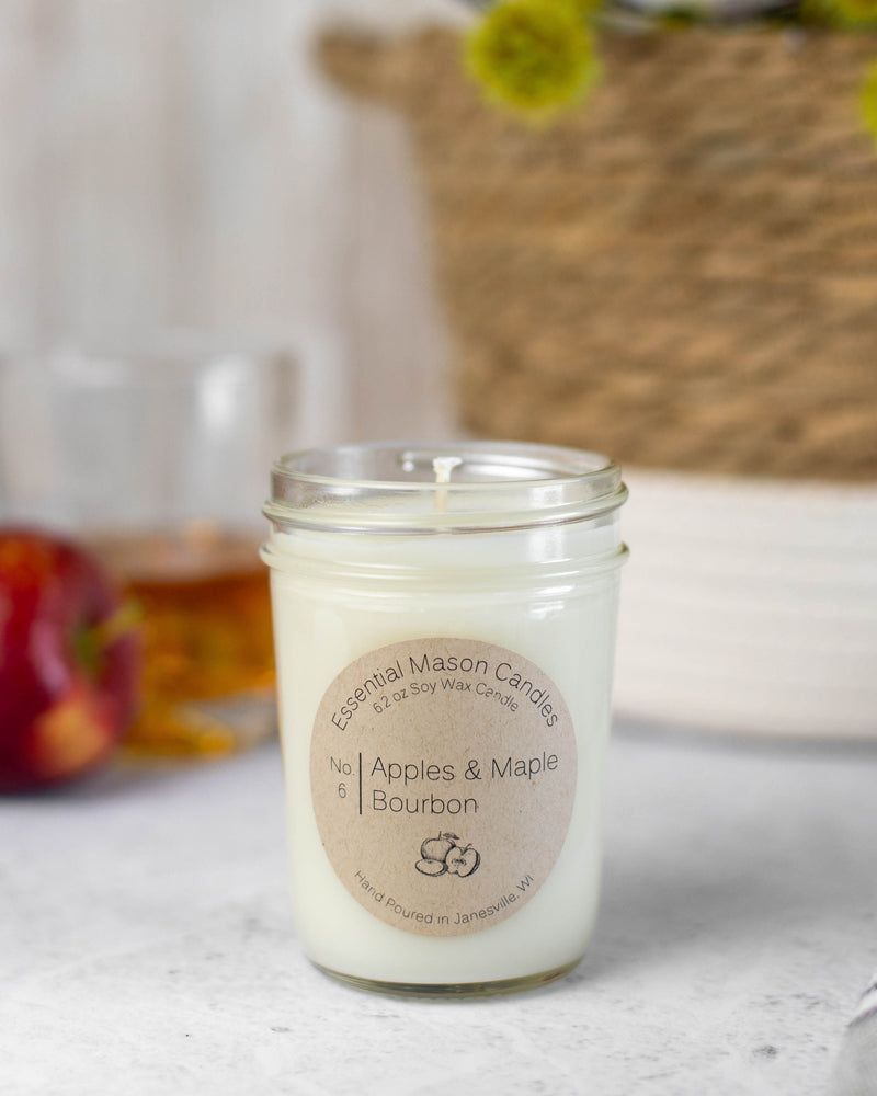 Apples & Maple Bourbon Soy Candle - 6.2 oz