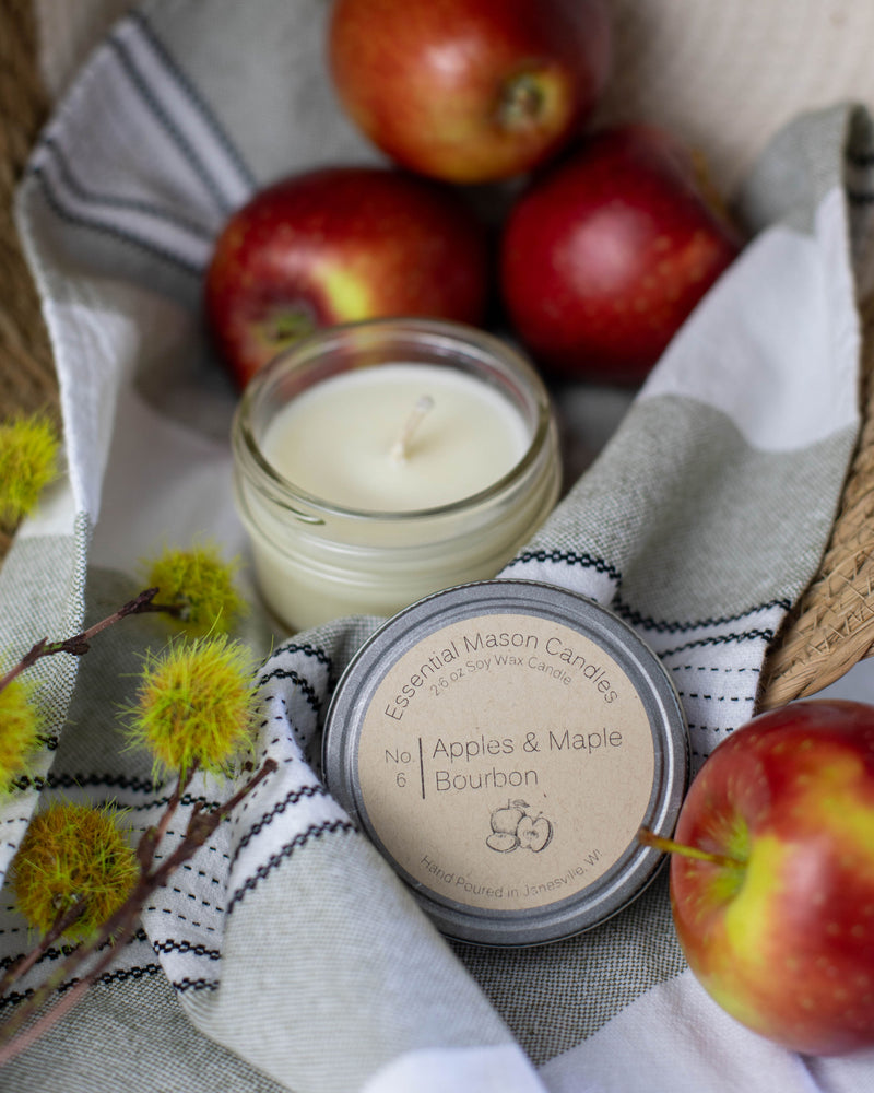 Apples & Maple Bourbon Soy Candle - 2.6 oz