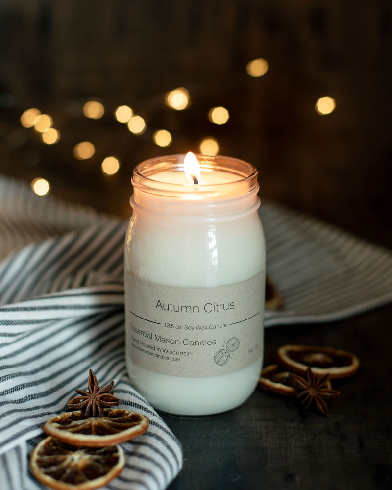 Autumn Citrus Soy Candle - 13.6 oz