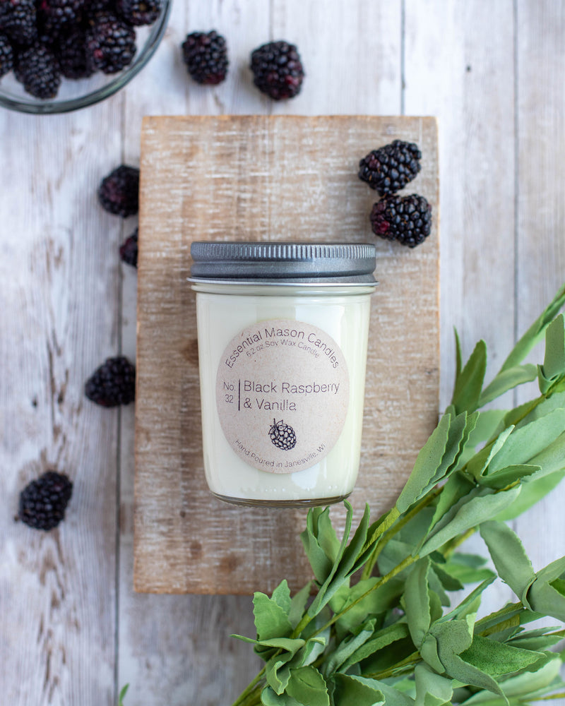 Black Raspberry & Vanilla Soy Candle - 6.2 oz