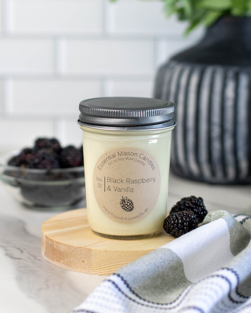 Black Raspberry & Vanilla Soy Candle - 6.2 oz