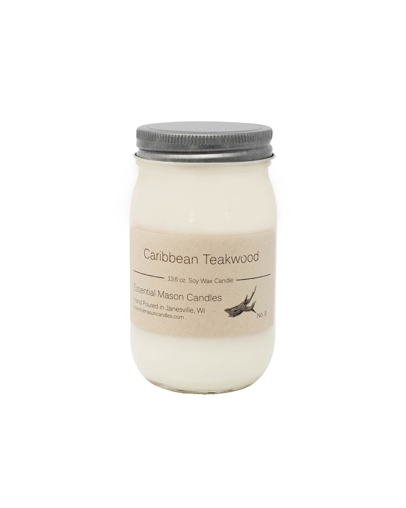 Caribbean Teakwood Soy Candle - 13.6 oz