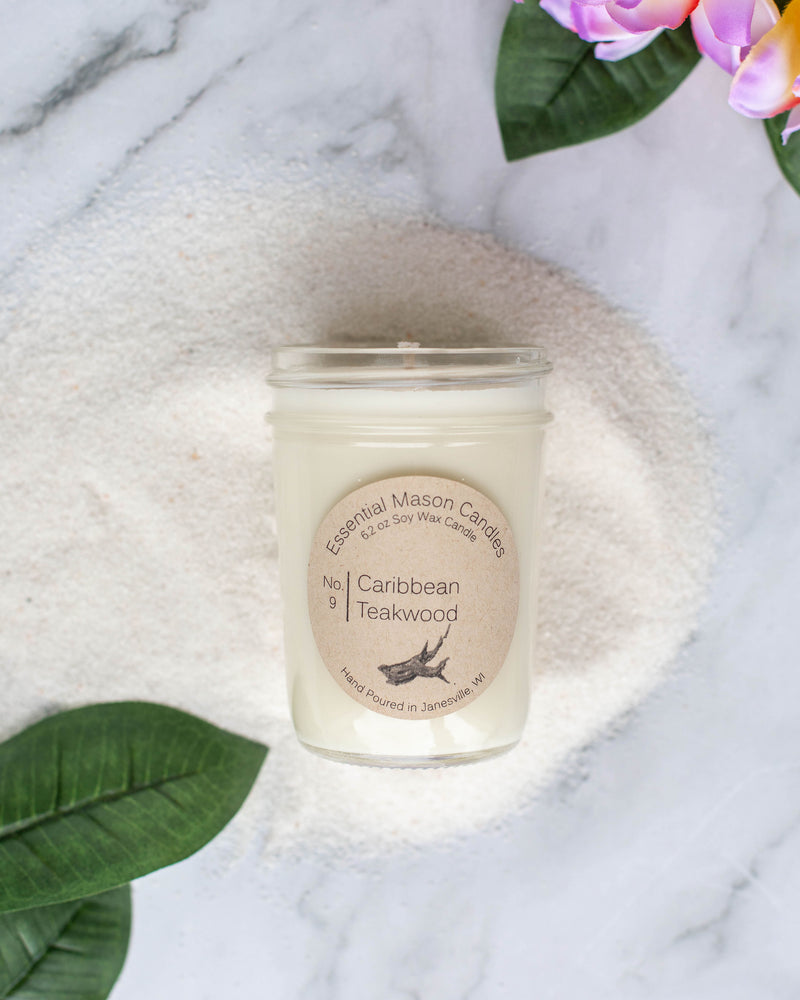 Caribbean Teakwood Soy Candle - 6.2 oz