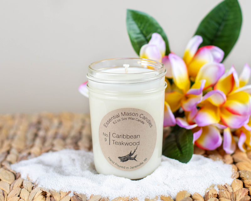 Caribbean Teakwood Soy Candle - 6.2 oz