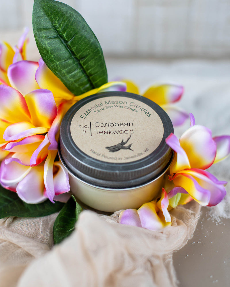 Caribbean Teakwood Soy Candle - 2.6 oz