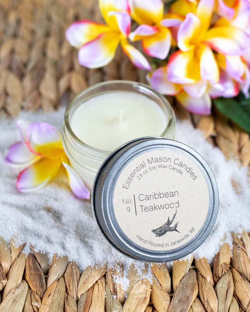 Caribbean Teakwood Soy Candle - 2.6 oz