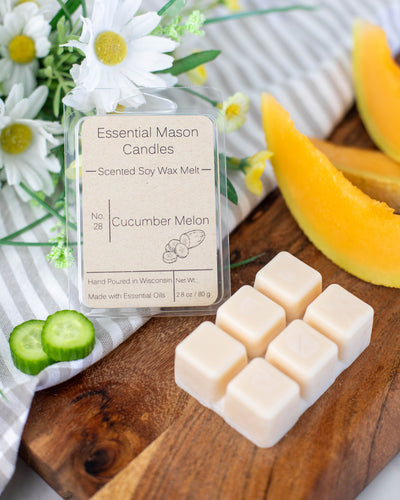 Cucumber Melon Soy Wax Melts – Essential Mason Candles