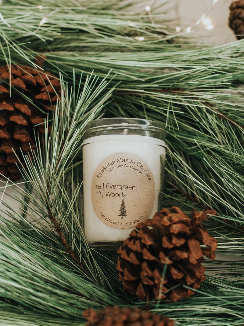 Evergreen Woods Soy Candle - 6.2 oz