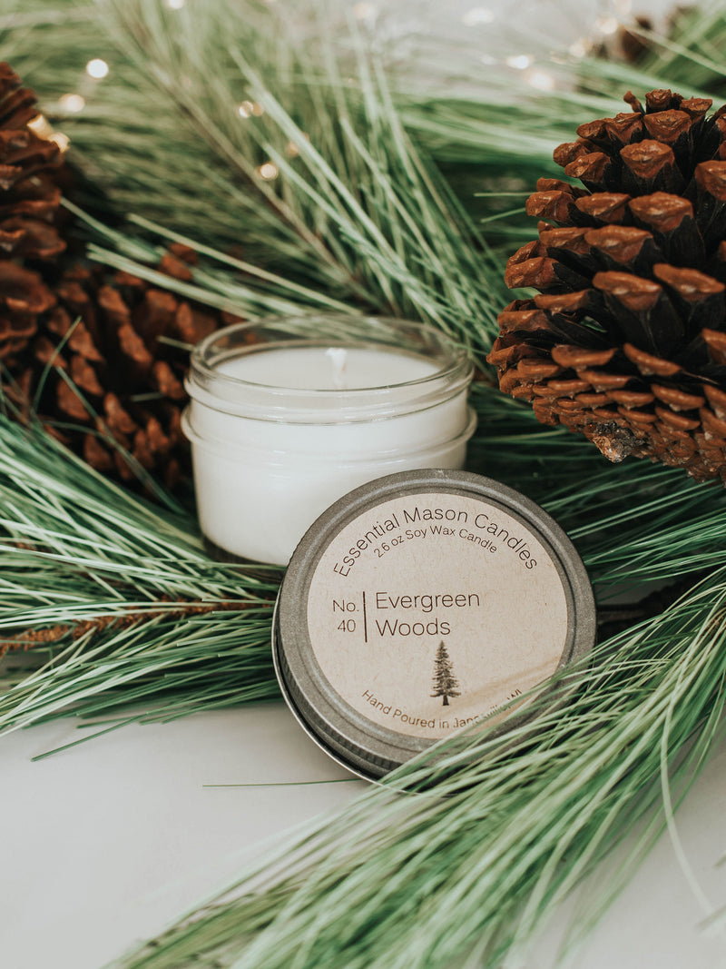 Evergreen Woods Soy Candle - 2.6 oz