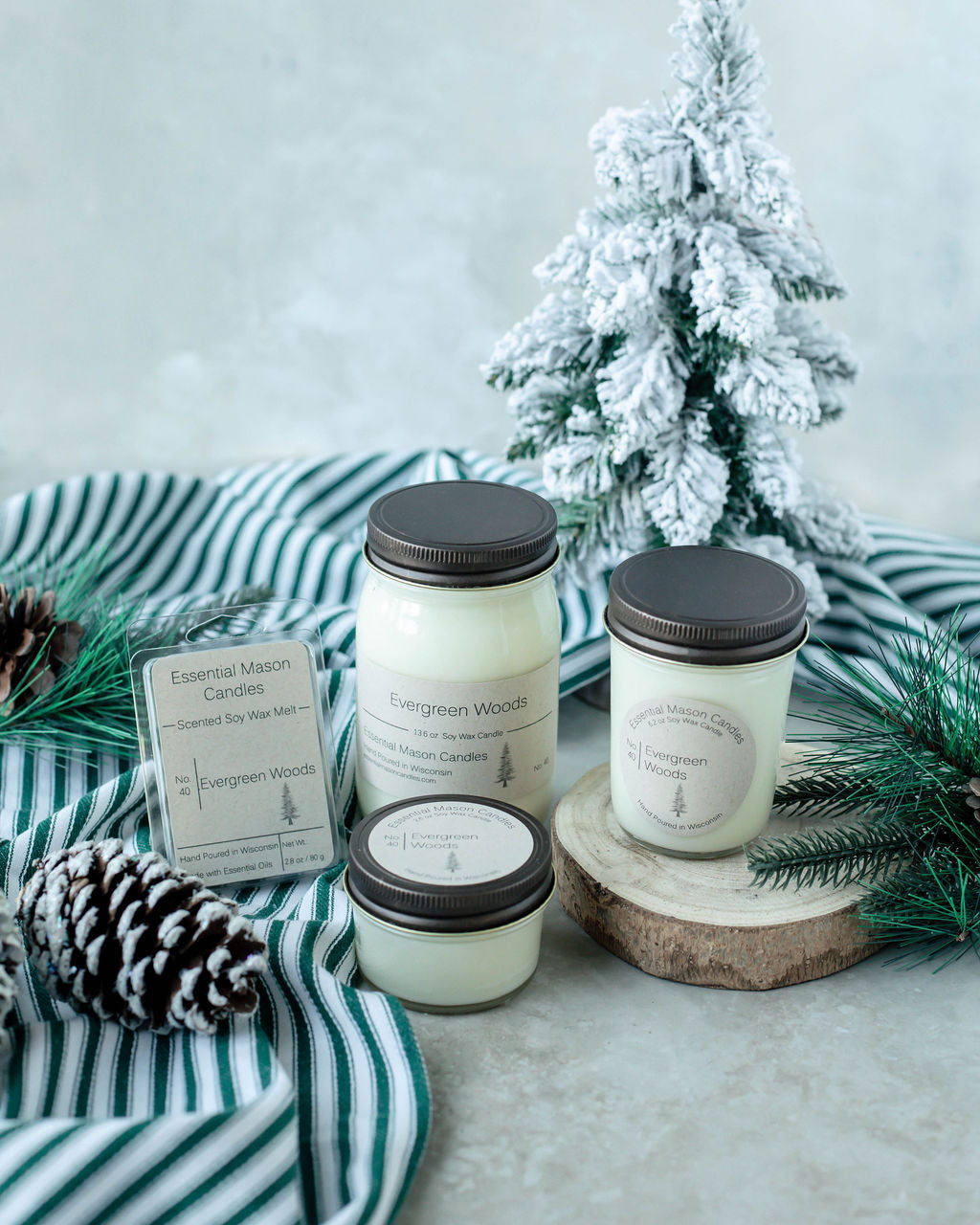 Fresh Cut Grass Soy Candle – Hand Poured In Mason Jar, 16 Oz, Ships Free