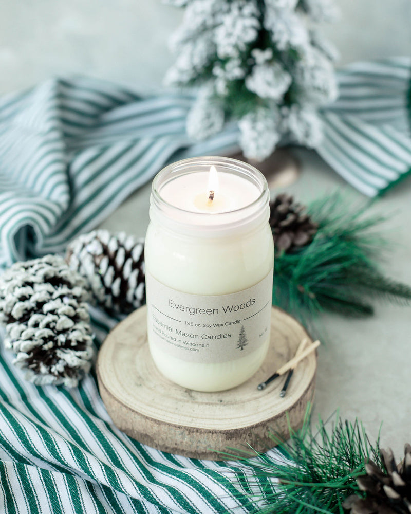 Evergreen Woods Soy Candle - 13.6 oz