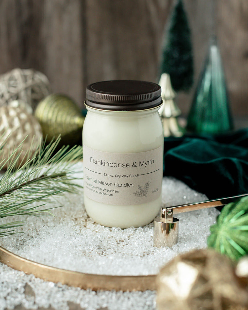 Frankincense & Myrrh Soy Candle - 13.6 oz