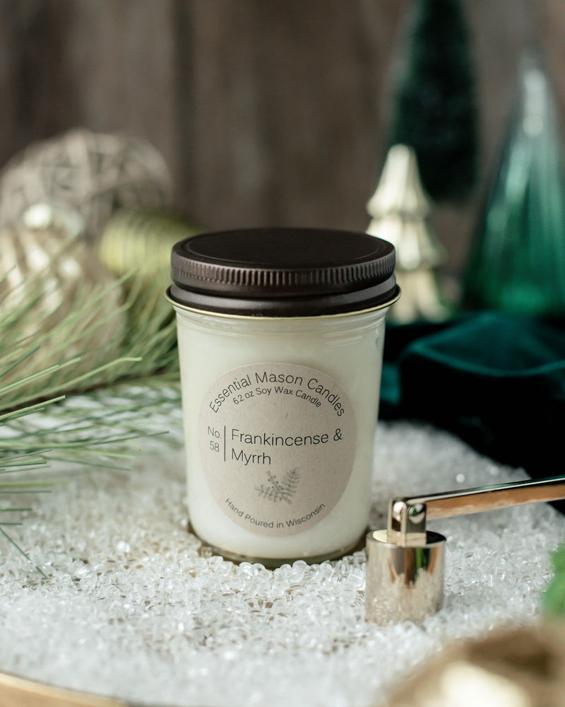 Frankincense & Myrrh Soy Candle - 6.2 oz