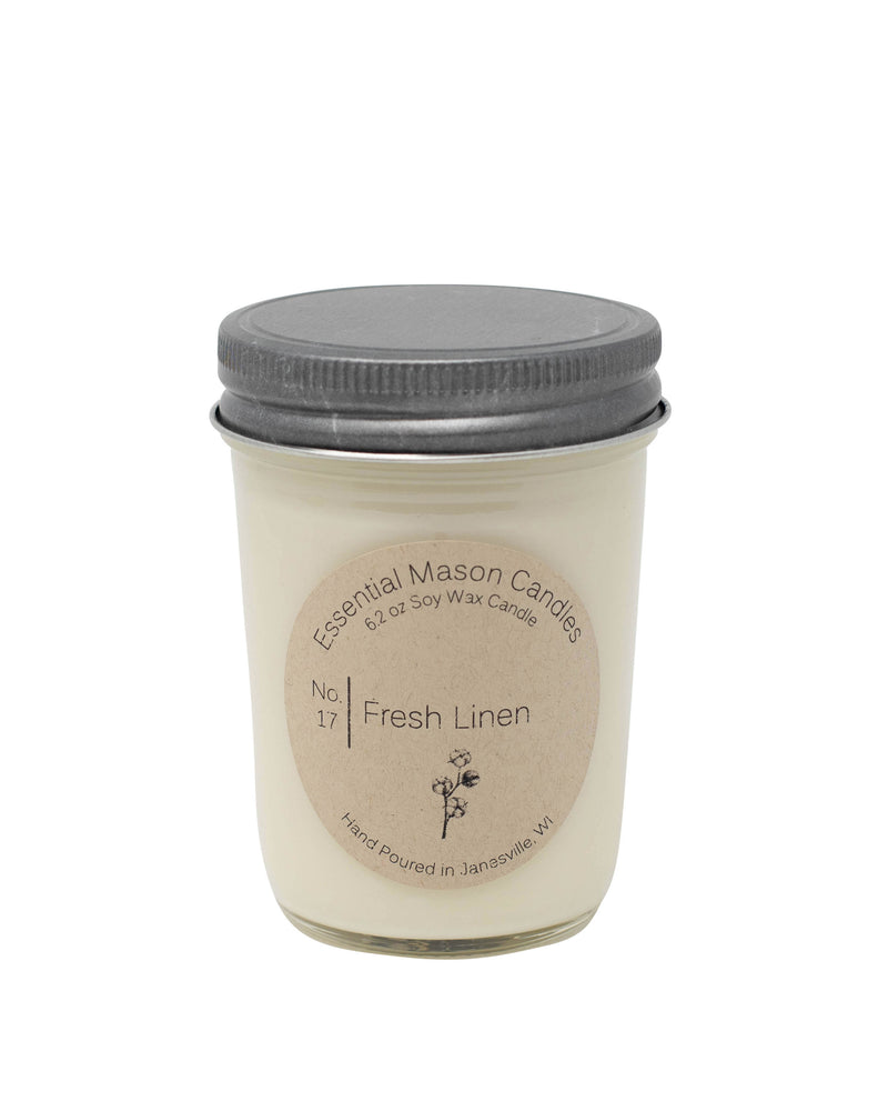 Fresh Linen Soy Candle - 6.2 oz