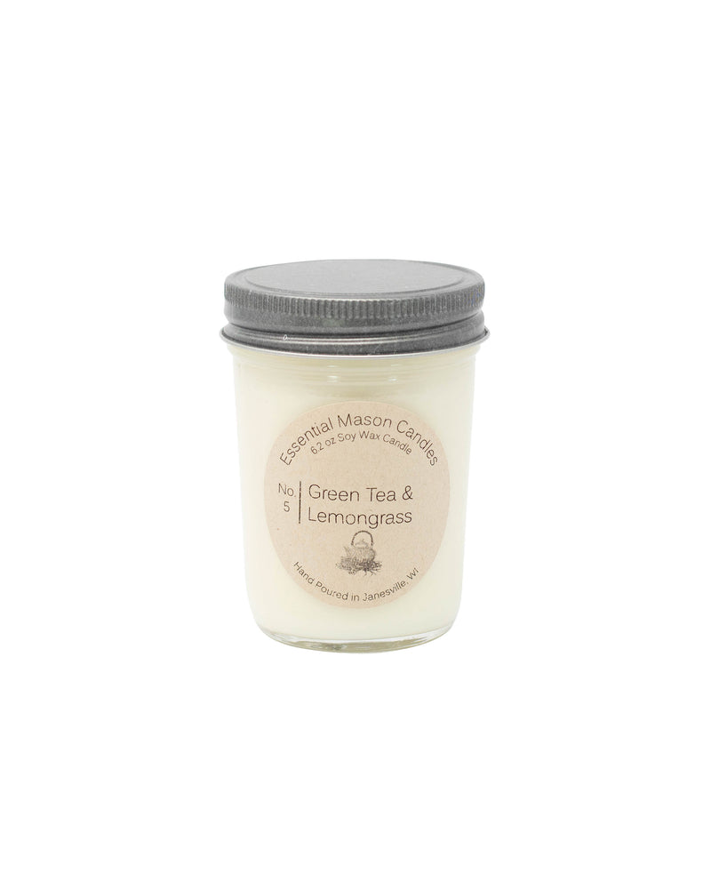 Green Tea & Lemongrass Soy Candle - 6.2 oz