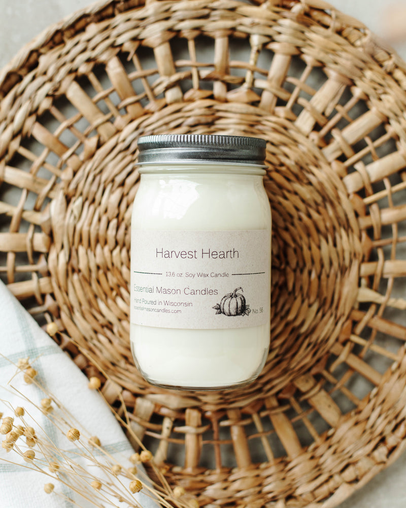 Harvest Hearth Soy Candle - 13.6 oz