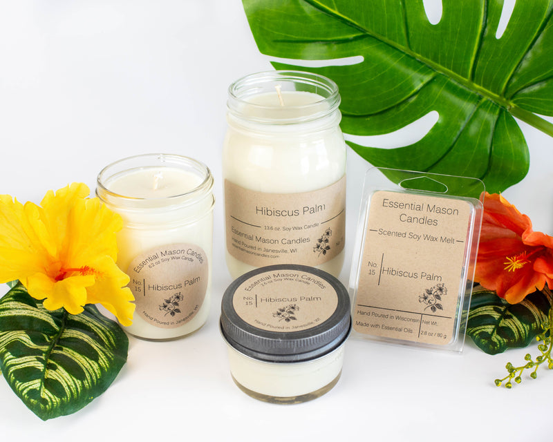 Hibiscus Palm Soy Candle - 2.6 oz