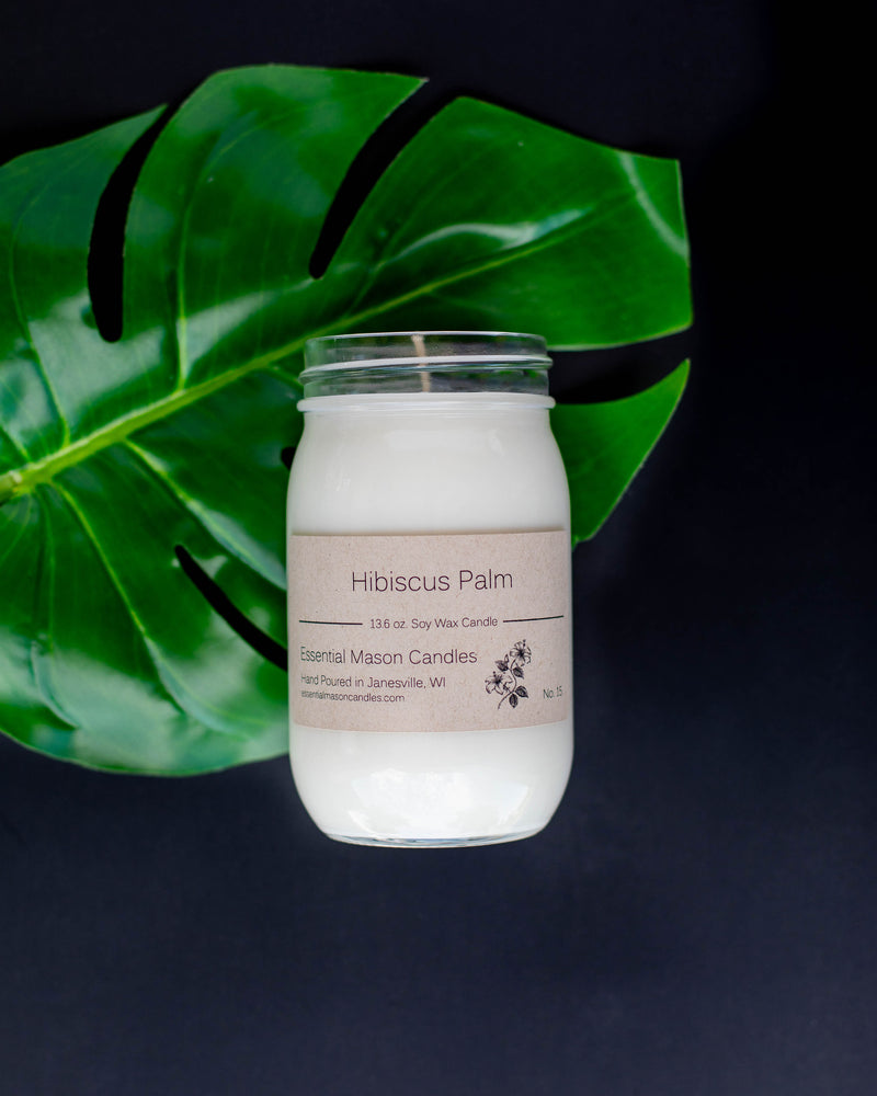 Hibiscus Palm Soy Candle - 13.6 oz