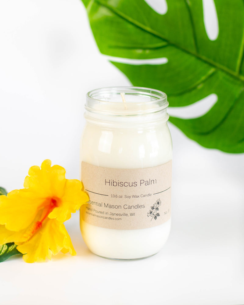 Hibiscus Palm Soy Candle - 13.6 oz