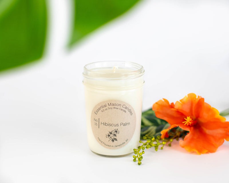 Hibiscus Palm Soy Candle - 6.2 oz