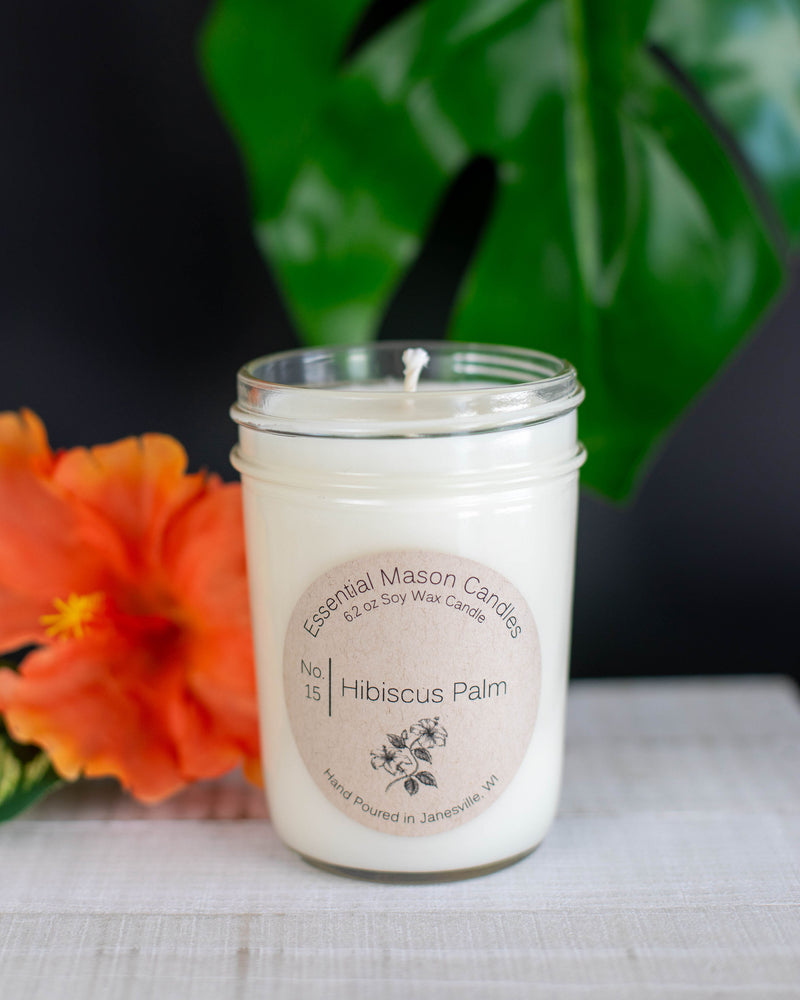 Hibiscus Palm Soy Candle - 6.2 oz