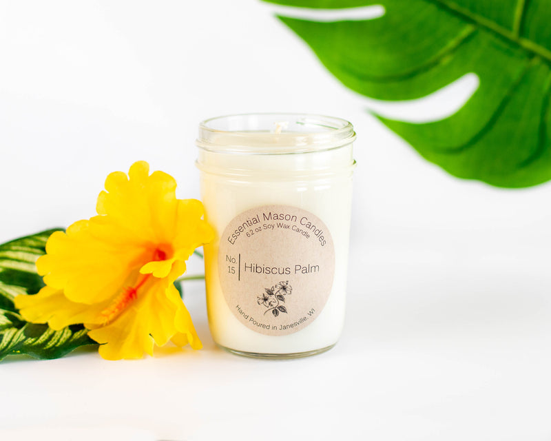 Hibiscus Palm Soy Candle - 6.2 oz