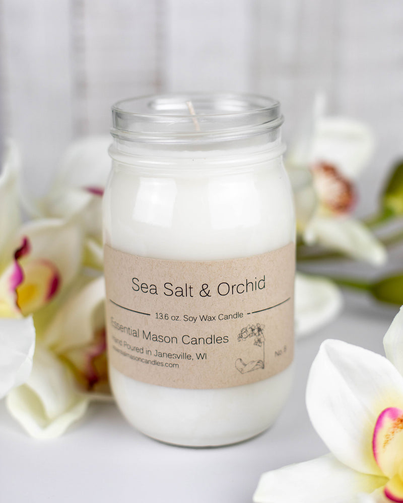 Sea Salt & Orchid Soy Candle - 13.6 oz