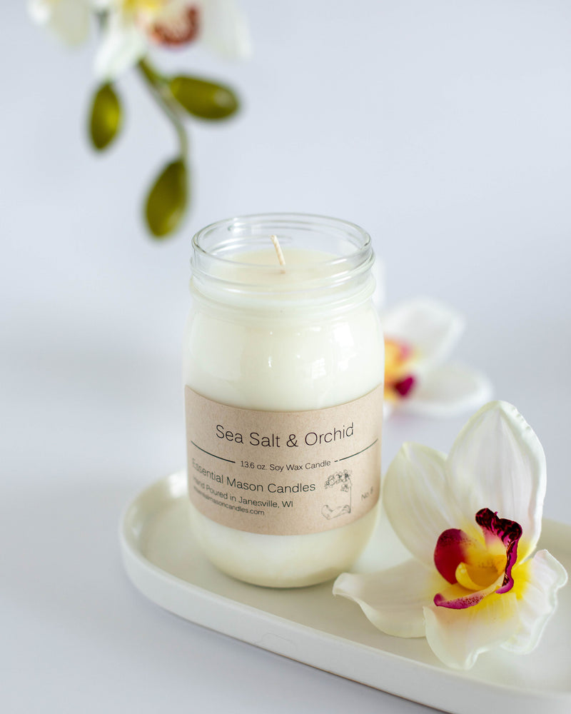 Sea Salt & Orchid Soy Candle - 13.6 oz